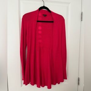 Ann Taylor Hot Pink Cardigan Knitwear Fit&Flare Waistline